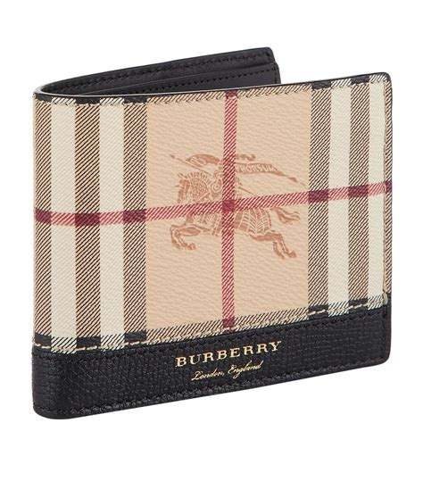 mens burberry wallet black|burberry wallet men's vintage.